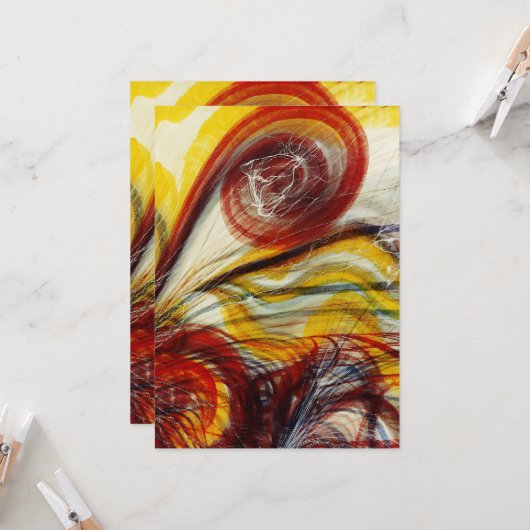 Invitation L'oeil de Dieu par Georgiana Houghton (Devant/Arrière en situation)