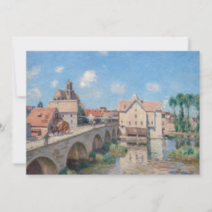 Invitation L'œuvre d'art d'Alfred Sisley - Le Pont de Moret