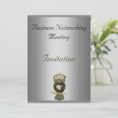 Invitation Logo Changement d'invitation de réunion d'affaires (Debout devant)