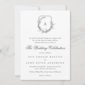 Invitation logo classique élégant traditionnel monogramme (Devant)