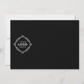 Invitation Logo Code QR noir | Entreprise Moderne et Élégante (Devant)