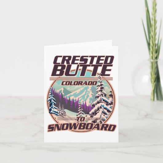 Invitation logo Crested Butte Colorado Snowboard (Devant)