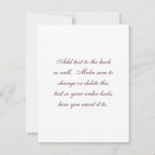 Invitation Logo de cheval et de buggy (Dos)