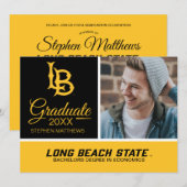 Invitation Logo de fin d'études de Long Beach State (Devant / Derrière)