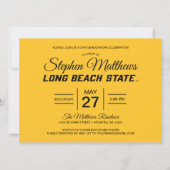 Invitation Logo de fin d'études de Long Beach State (Dos)