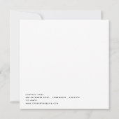 Invitation Logo de jour de l'appréciation du client (Dos)