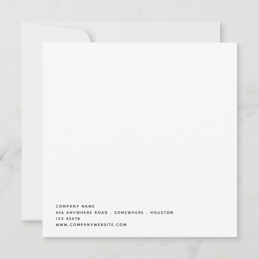 Invitation Logo de jour de l'appréciation du client (Dos)