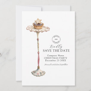Invitation Logo de la fête de Noël de la Minimalist Vintage C