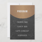 Invitation Logo de la maison de café Grand ouverture Cuivre e (Dos)