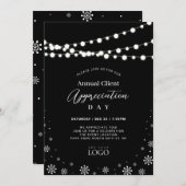 Invitation Logo de la soirée d'appréciation de la clientèle e (Devant / Derrière)