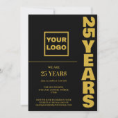 Invitation Logo de l'entreprise du 25e anniversaire (Devant)