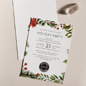 Invitation Logo de l'entreprise Fête de Noël