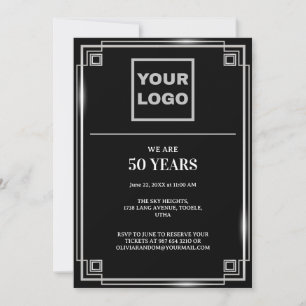 Invitation Logo de l'entreprise pour célébrer le 50e annivers