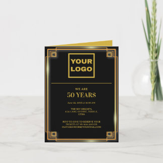 Invitation Logo de l'entreprise pour célébrer le 50e annivers