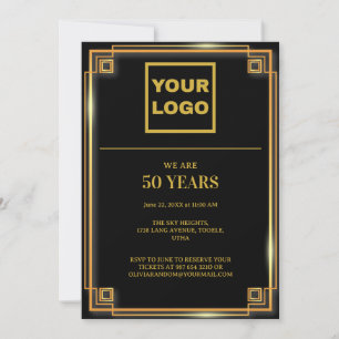 Invitation Logo de l'entreprise pour célébrer le 50e annivers