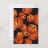 Invitation logo de l'équipe de basket-ball cérémonie de remis (Dos)