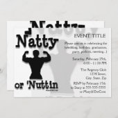 Invitation Logo de Natty ou Nuttin (Devant / Derrière)