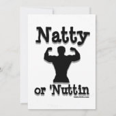 Invitation Logo de Natty ou Nuttin (Dos)