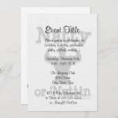 Invitation Logo de Natty ou Nuttin (Devant / Derrière)