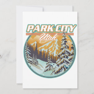 Invitation Logo de voyage de Park City Utah