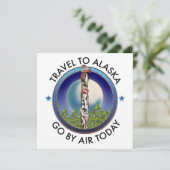 Invitation logo de voyage en Alaska (Debout devant)