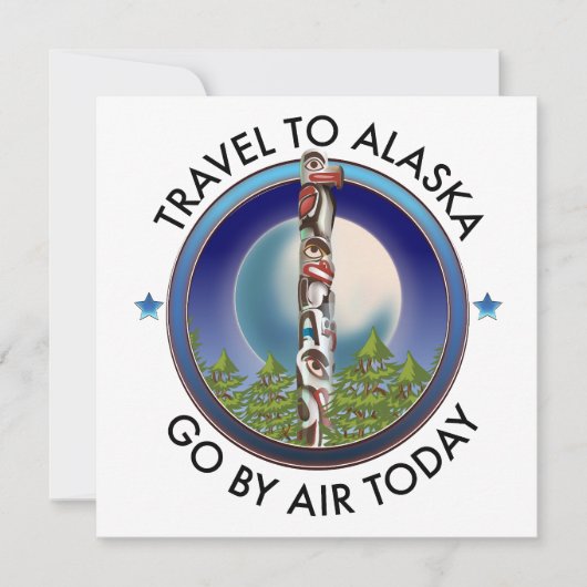 Invitation logo de voyage en Alaska (Devant)