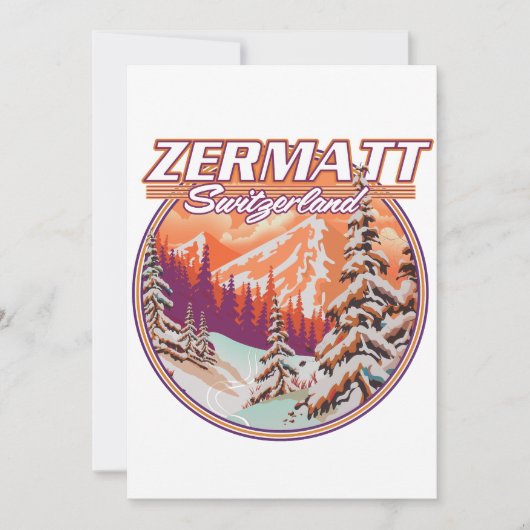 Invitation Logo de Zermatt suisse (Devant)