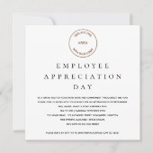 Invitation Logo d'entreprise du jour de l'appréciation des em (Devant)
