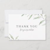 Invitation Logo d'entreprise minimal de verdure rustique merc (Devant)