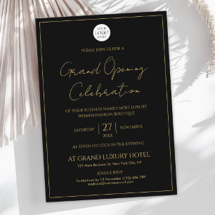 Invitation Logo d'entreprise personnalisé Élégant Moderne Ouv