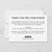 Invitation Logo d'entreprise personnalisée moderne entreprise (Dos)