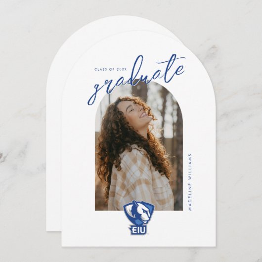 Invitation Logo des Panthers de l'Université Eastern Illinois (Devant / Derrière)