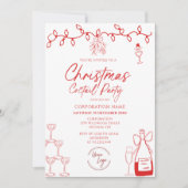 Invitation LOGO Doodle Corporation Christmas Cocktail Party (Devant)