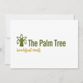 Invitation Logo Download Coconut Palm Tree Tropical Brand (Devant)