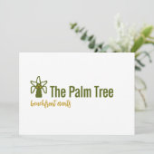 Invitation Logo Download Coconut Palm Tree Tropical Brand (Debout devant)