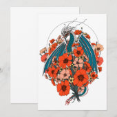 Invitation Logo Dragon Asiatique (Devant / Derrière)