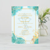 Invitation Logo du Mariage indien hindou moderne Ganesha (Debout devant)