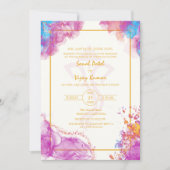 Invitation Logo du Mariage indien moderne Ganesha (Devant)