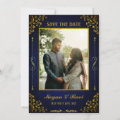 Invitation Logo du Mariage royal indien Ganesha Golden Inv (Dos)