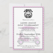 Invitation Logo du tournoi de la ligue des dames de golf (Devant)