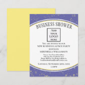 Invitation LOGO Élégant pour les nouvelles entreprises  (Devant / Derrière)