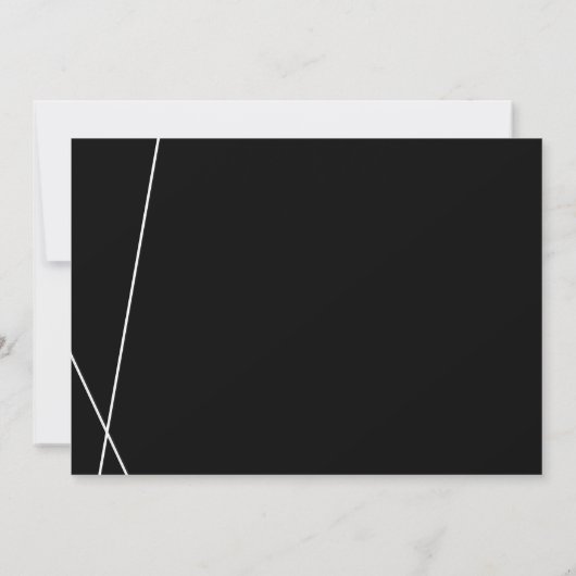 Invitation Logo en Merci jaune (Dos)