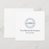 Invitation Logo et texte personnalisés (Devant / Derrière)