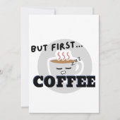 Invitation Logo Graphique De Coupe Mignonne Mais D'Abord...Ca (Devant)