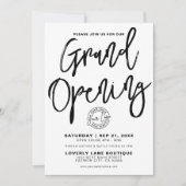 Invitation Logo Noir Blanc Affaires Ouverture Solennelle (Devant)
