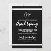 Invitation Logo Ouverture de l'entreprise Grand Opening (Devant)