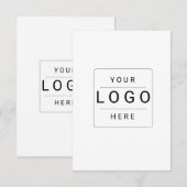 Invitation Logo personnalisé (Devant / Derrière)