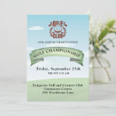 Invitation Logo photo de tournoi de golf de charité (Debout devant)