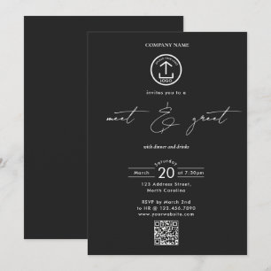 Invitation Logo pour un dîner de mise en réseau d'affaires