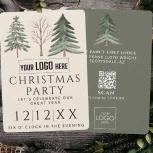 Invitation Logo professionnel minimaliste Noël